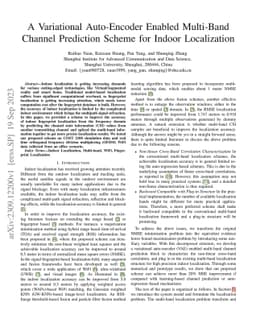 A Variational Auto-Encoder Enabled Multi-Band Channel Prediction Scheme
  for Indoor Localization