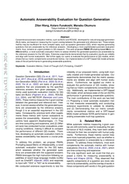 Automatic Answerability Evaluation for Question Generation