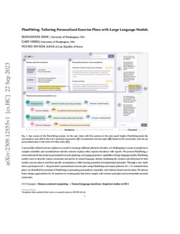 PlanFitting: Personalized Exercise Planning with Large Language Model-driven Conversational Agent