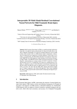 Interpretable 3D Multi-Modal Residual Convolutional Neural Network for
  Mild Traumatic Brain Injury Diagnosis