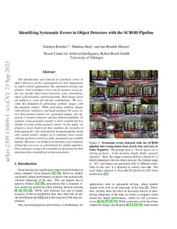 Identifying Systematic Errors in Object Detectors with the SCROD
  Pipeline