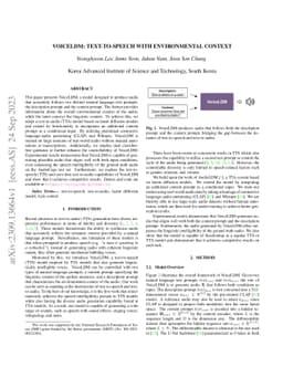 VoiceLDM: Text-to-Speech with Environmental Context