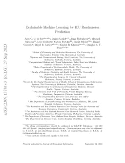 Explainable Machine Learning for ICU Readmission Prediction