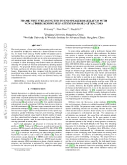 Frame-wise streaming end-to-end speaker diarization with
  non-autoregressive self-attention-based attractors