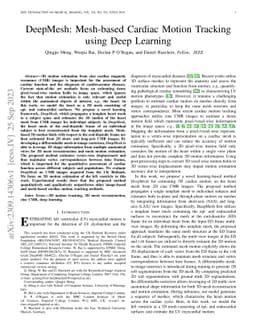 DeepMesh: Mesh-based Cardiac Motion Tracking using Deep Learning