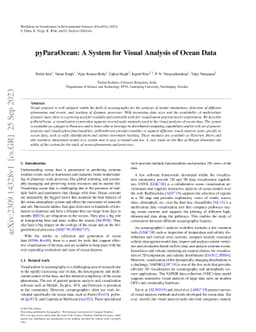 pyParaOcean: A System for Visual Analysis of Ocean Data