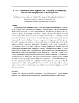 A Text Classification-Based Approach for Evaluating and Enhancing the
  Machine Interpretability of Building Codes