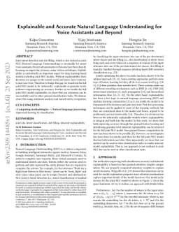 Explainable and Accurate Natural Language Understanding for Voice
  Assistants and Beyond