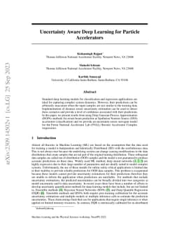 Uncertainty Aware Deep Learning for Particle Accelerators