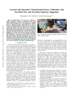 Accurate and Interactive Visual-Inertial Sensor Calibration with
  Next-Best-View and Next-Best-Trajectory Suggestion