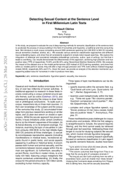 Detecting Sexual Content at the Sentence Level in First Millennium Latin
  Texts