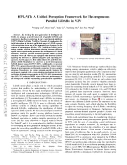 HPL-ViT: A Unified Perception Framework for Heterogeneous Parallel
  LiDARs in V2V