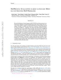 NLPBench: Evaluating Large Language Models on Solving NLP Problems