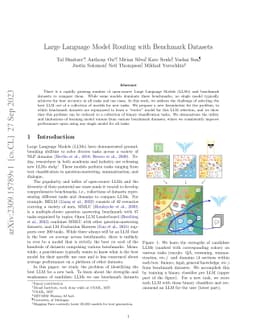 Large Language Model Routing with Benchmark Datasets
