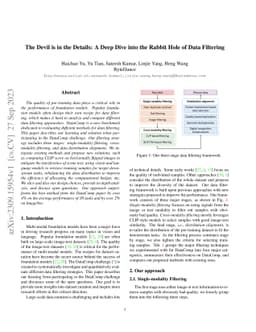 The Devil is in the Details: A Deep Dive into the Rabbit Hole of Data
  Filtering