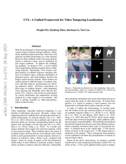 UVL: A Unified Framework for Video Tampering Localization