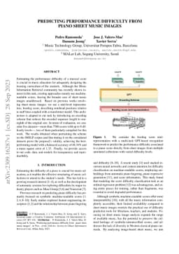Predicting performance difficulty from piano sheet music images