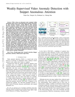 Weakly-Supervised Video Anomaly Detection with Snippet Anomalous
  Attention