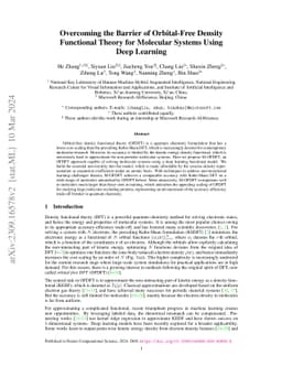 Overcoming the Barrier of Orbital-Free Density Functional Theory for
  Molecular Systems Using Deep Learning