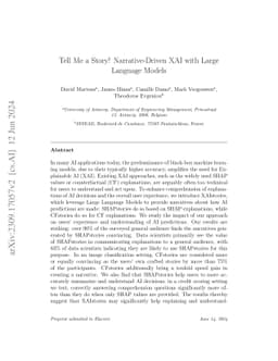 Tell Me a Story! Narrative-Driven XAI with Large Language Models