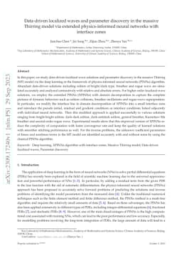 Data-driven localized waves and parameter discovery in the massive
  Thirring model via extended physics-informed neural networks with interface
  zones