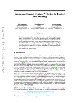 Graph-based Neural Weather Prediction for Limited Area Modeling