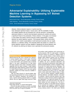 Adversarial Explainability: Utilizing Explainable Machine Learning in
  Bypassing IoT Botnet Detection Systems