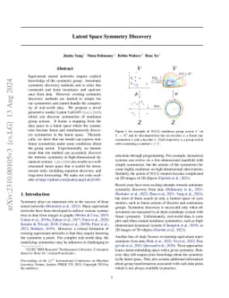 Latent Space Symmetry Discovery