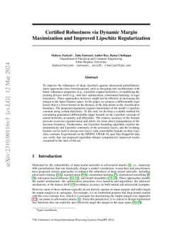 Certified Robustness via Dynamic Margin Maximization and Improved Lipschitz Regularization