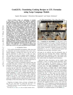 Cook2LTL: Translating Cooking Recipes to LTL Formulae using Large
  Language Models