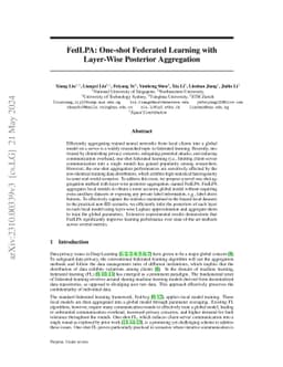 FedLPA: One-shot Federated Learning with Layer-Wise Posterior
  Aggregation