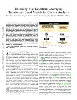 Unlocking Bias Detection: Leveraging Transformer-Based Models for
  Content Analysis