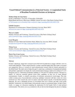 Visual Political Communication in a Polarized Society: A Longitudinal
  Study of Brazilian Presidential Elections on Instagram