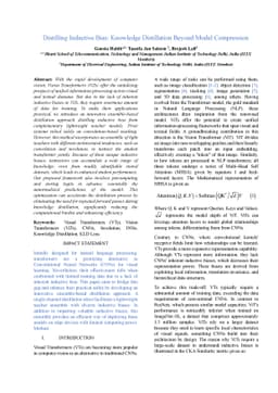 Distilling Inductive Bias: Knowledge Distillation Beyond Model
  Compression