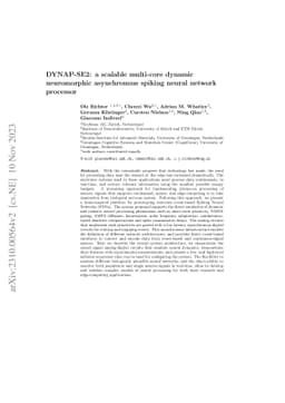 DYNAP-SE2: a scalable multi-core dynamic neuromorphic asynchronous
  spiking neural network processor