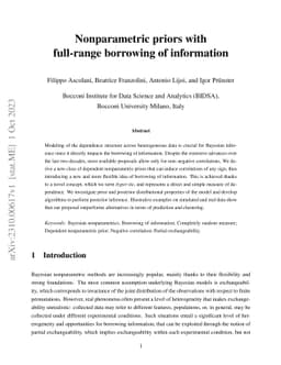Nonparametric priors with full-range borrowing of information