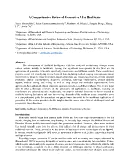A Comprehensive Review of Generative AI in Healthcare