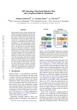 SIP: Injecting a Structural Inductive Bias into a Seq2Seq Model by
  Simulation