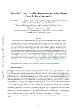 Towards Robust Cardiac Segmentation using Graph Convolutional Networks