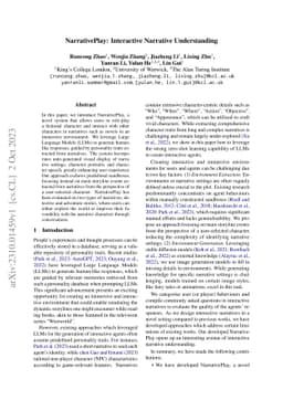NarrativePlay: Interactive Narrative Understanding