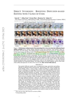 Direct Inversion: Boosting Diffusion-based Editing with 3 Lines of Code