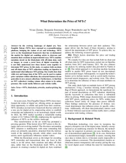 What Determines the Price of NFTs?