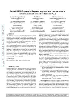 Stencil-HMLS: A multi-layered approach to the automatic optimisation of
  stencil codes on FPGA