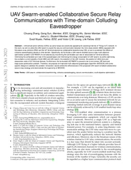 UAV Swarm-enabled Collaborative Secure Relay Communications with
  Time-domain Colluding Eavesdropper