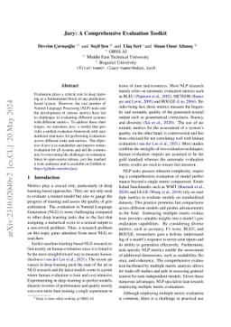 Jury: A Comprehensive Evaluation Toolkit