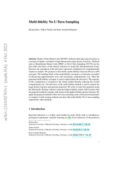 Multi-fidelity No-U-Turn Sampling