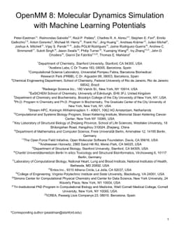OpenMM 8: Molecular Dynamics Simulation with Machine Learning Potentials