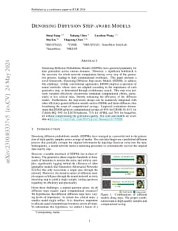 Denoising Diffusion Step-aware Models