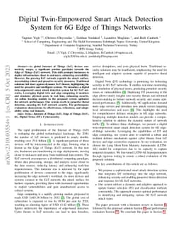 Digital Twin-Empowered Smart Attack Detection System for 6G Edge of
  Things Networks