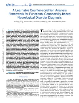 A Learnable Counter-condition Analysis Framework for Functional
  Connectivity-based Neurological Disorder Diagnosis